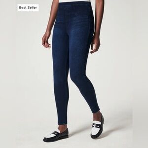 SPANX Jean-ish Ankle Leggings‎ in Twilight Rinse Size Large